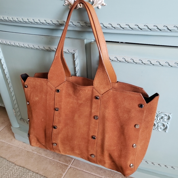 Jimmy Choo Brown Lockett Shopper Tote - Picture 12 of 16